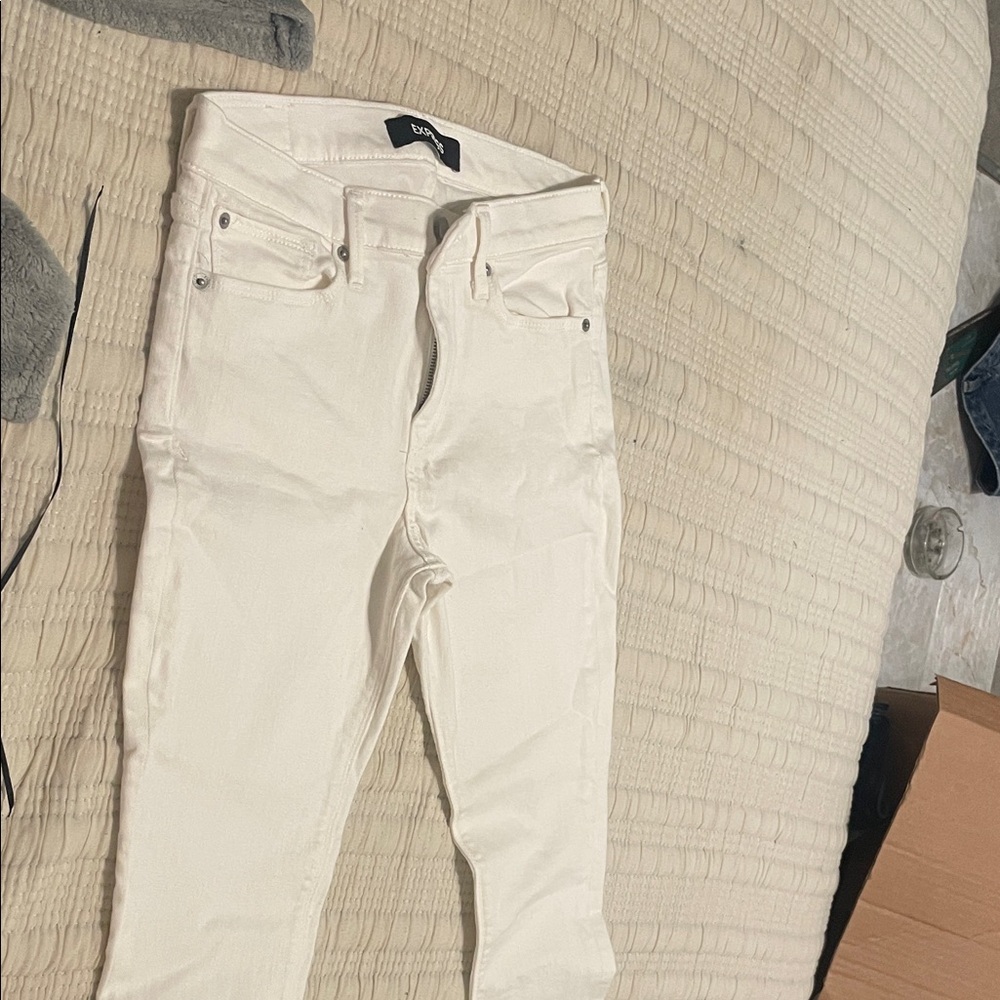 Express White Denim Jeans